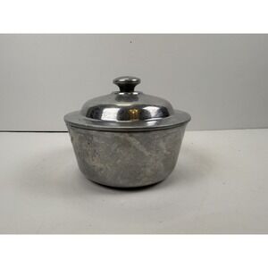 Vintage Wilton, Columbia PA. Pewter Small Serving, Sugar Bowl w/Lid Stamped